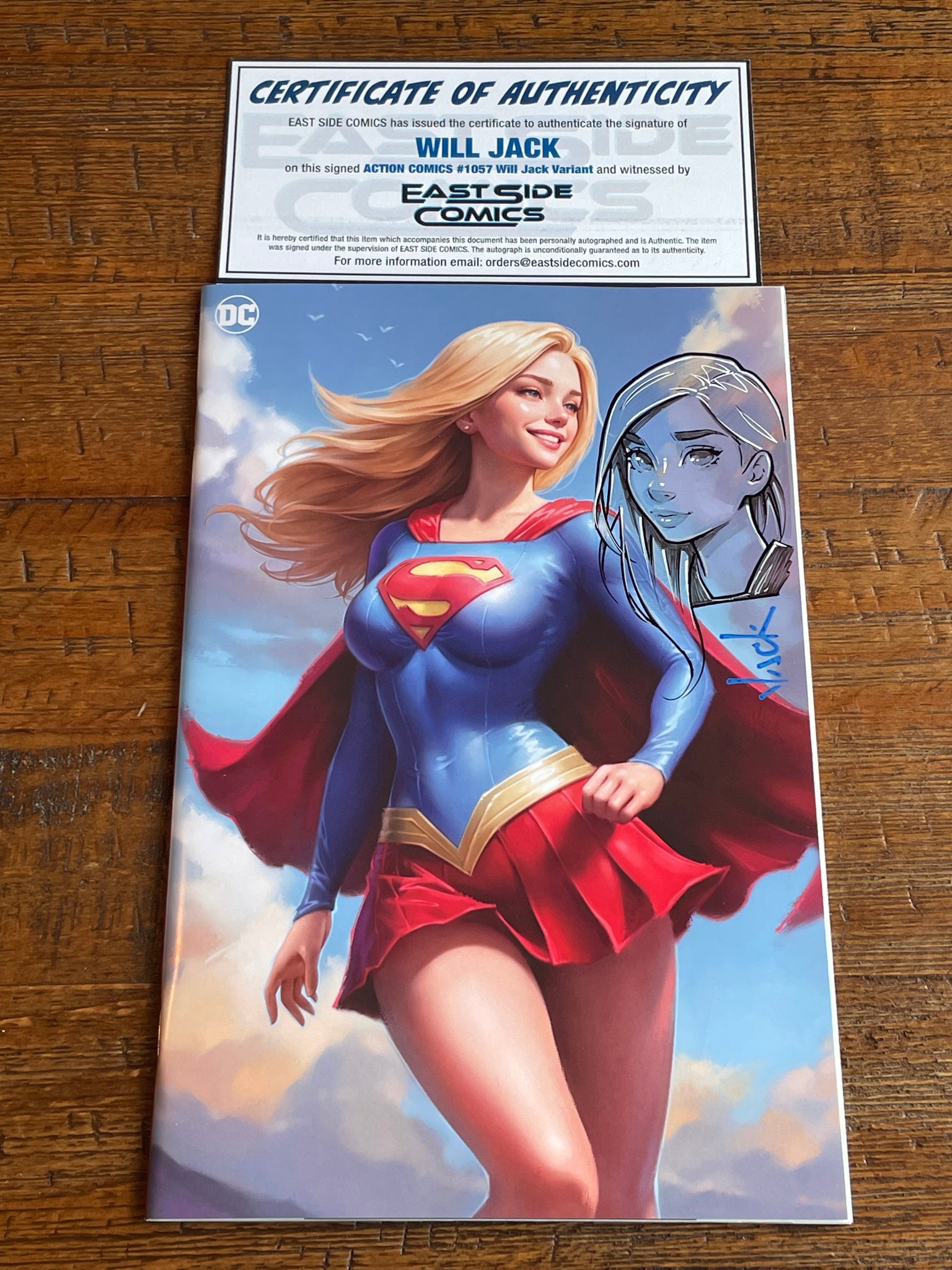 ACTION COMICS #1057 WILL JACK REMARK COA SUPERGIRL TRADE & VIRGIN VARIANT OPTIONS