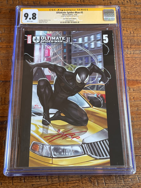 ULTIMATE SPIDER-MAN #5 CGC SS 9.8 INHYUK LEE SIGNED #001/800 COA HOMAGE VARIANT