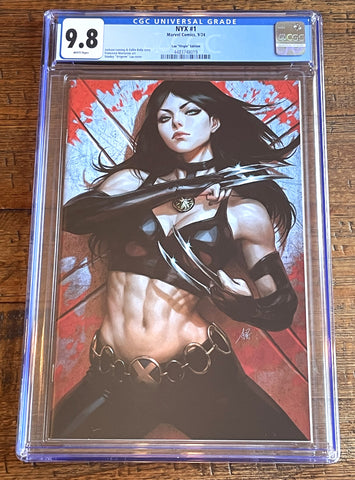 NYX #1 CGC 9.8 ARTGERM 1:100 RI VIRGIN VARIANT WOLVERINE X-23 RARE