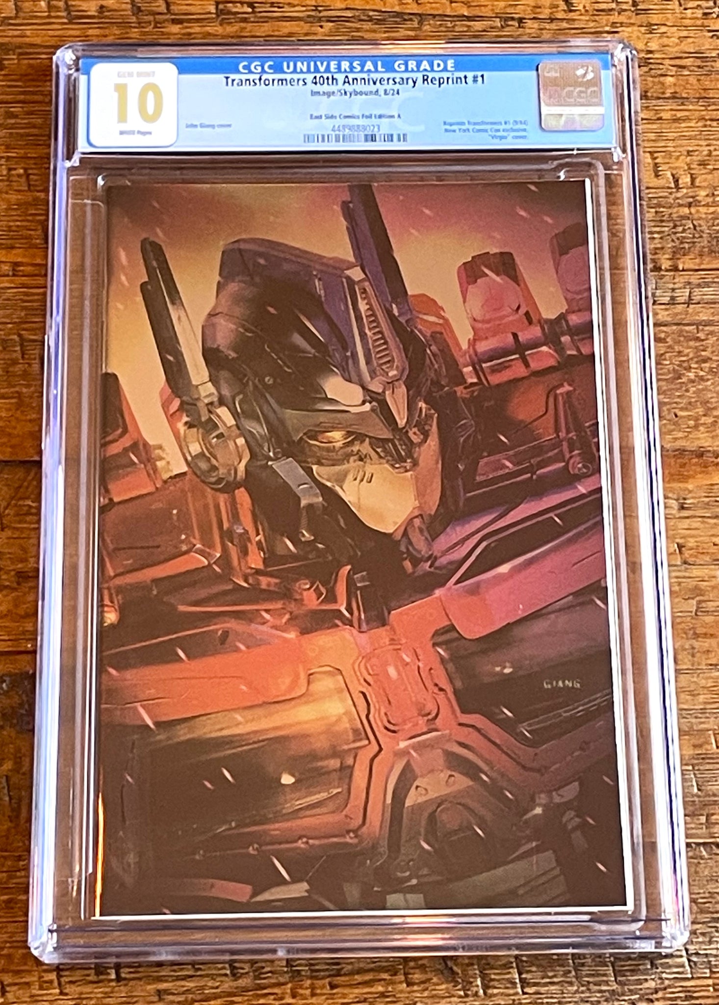 TRANSFORMERS 40th ANNIVERSARY #1 CGC 10 NYCC 2024 JOHN GIANG OPTIMUS PRIME & MEGATRON "FOIL" VARIANT OPTIONS NOT 9.8