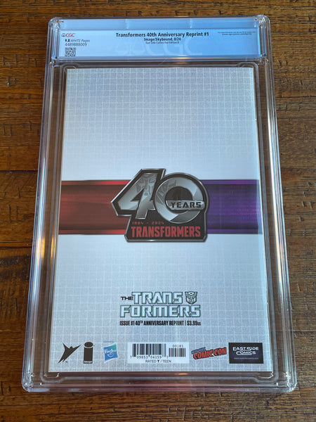 TRANSFORMERS 40th ANNIVERSARY #1 CGC 9.8 NYCC 2024 EXCL JOHN GIANG MEGATRON "FOIL" VARIANT