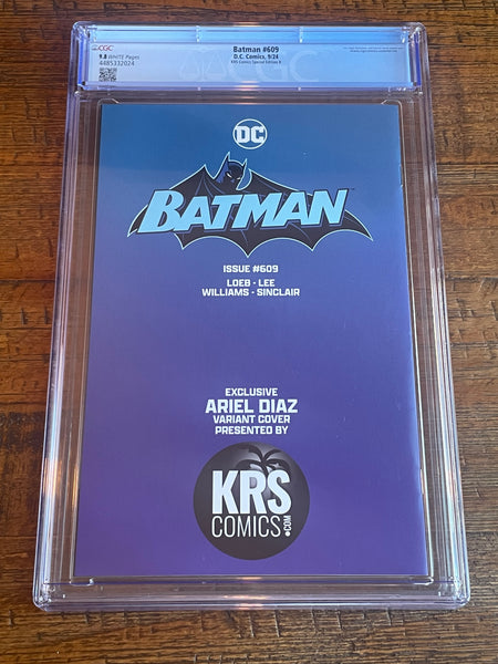 BATMAN #609 CGC 9.8 ARIEL DIAZ CATWOMAN EXCL REPRINT VIRGIN VARIANT LTD 500