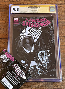 AMAZING SPIDER-MAN #52 CGC SS 9.8 JOHN GIANG REMARK SIGNED NEGATIVE VARIANT LTD 600