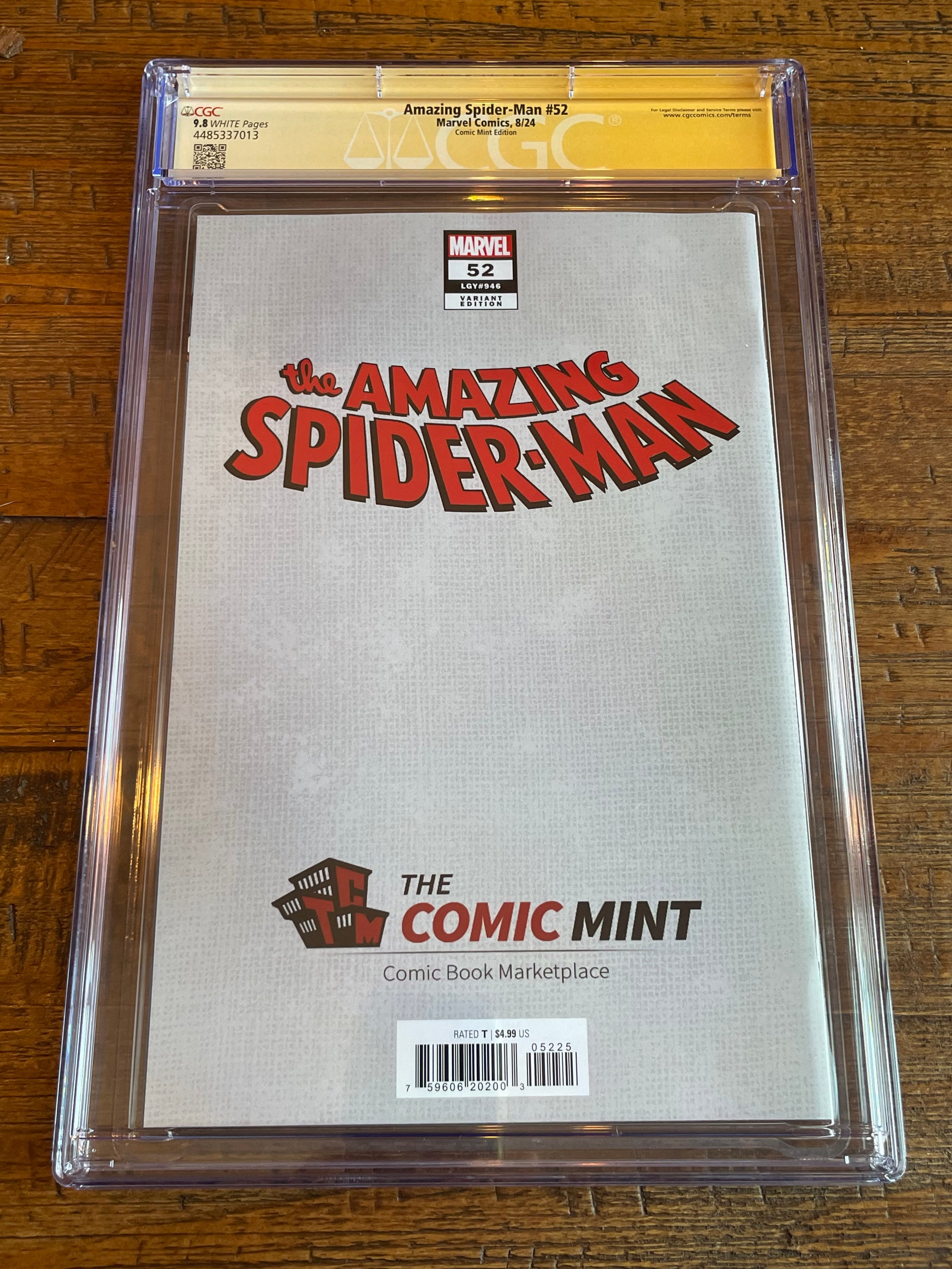AMAZING SPIDER-MAN #52 CGC SS 9.8 JOHN GIANG REMARK SIGNED SDCC