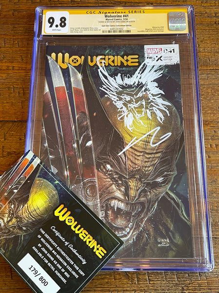 WOLVERINE #41 CGC SS 9.8 JOHN GIANG REMARK SKETCH MEGACON VARIANT DEADPOOL HOMAGE