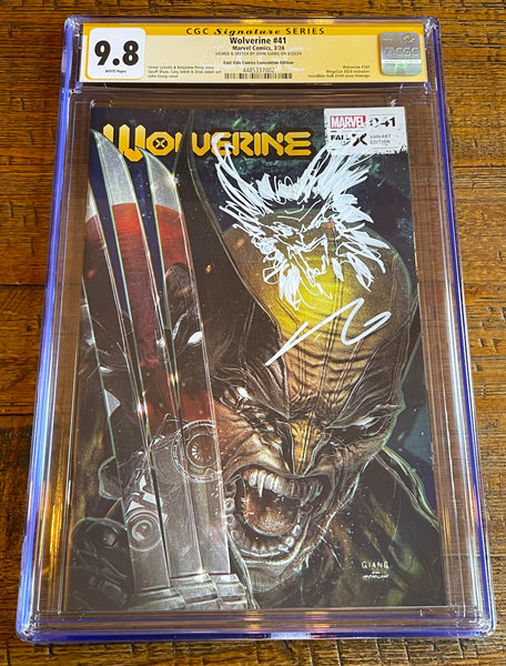 WOLVERINE #41 CGC SS 9.8 JOHN GIANG REMARK SKETCH MEGACON VARIANT DEADPOOL HOMAGE