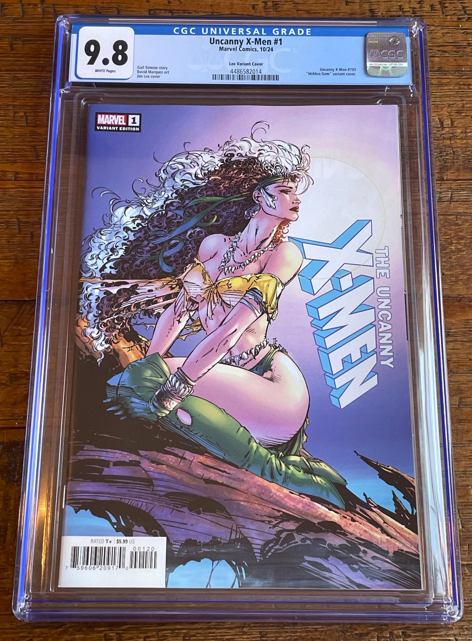 UNCANNY X-MEN #1 CGC 9.8 JIM LEE 1:50 RI "HIDDEN GEM" ROGUE VARIANT