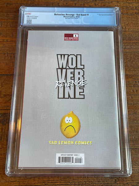 WOLVERINE REVENGE #1 CGC 9.8 IVAN TAO "RED BAND" EXCL MATURE VARIANT LTD TO 999