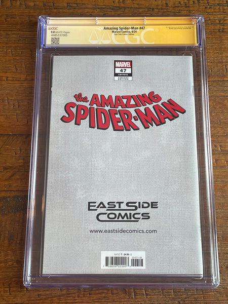 AMAZING SPIDER-MAN #47 CGC SS 9.8 JOHN GIANG REMARK COA #001/600 NEGATIVE VARIANT