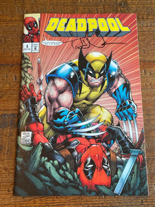 DEADPOOL #1 TODD NAUCK SIGNED WOLVERINE EXCL HOMAGE VARIANT LTD TO 800 W/ COA