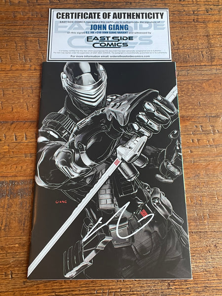 G.I. JOE #310 JOHN GIANG SIGNED REMARK NYCC EXCL SNAKE-EYES VARIANT OPTIONS