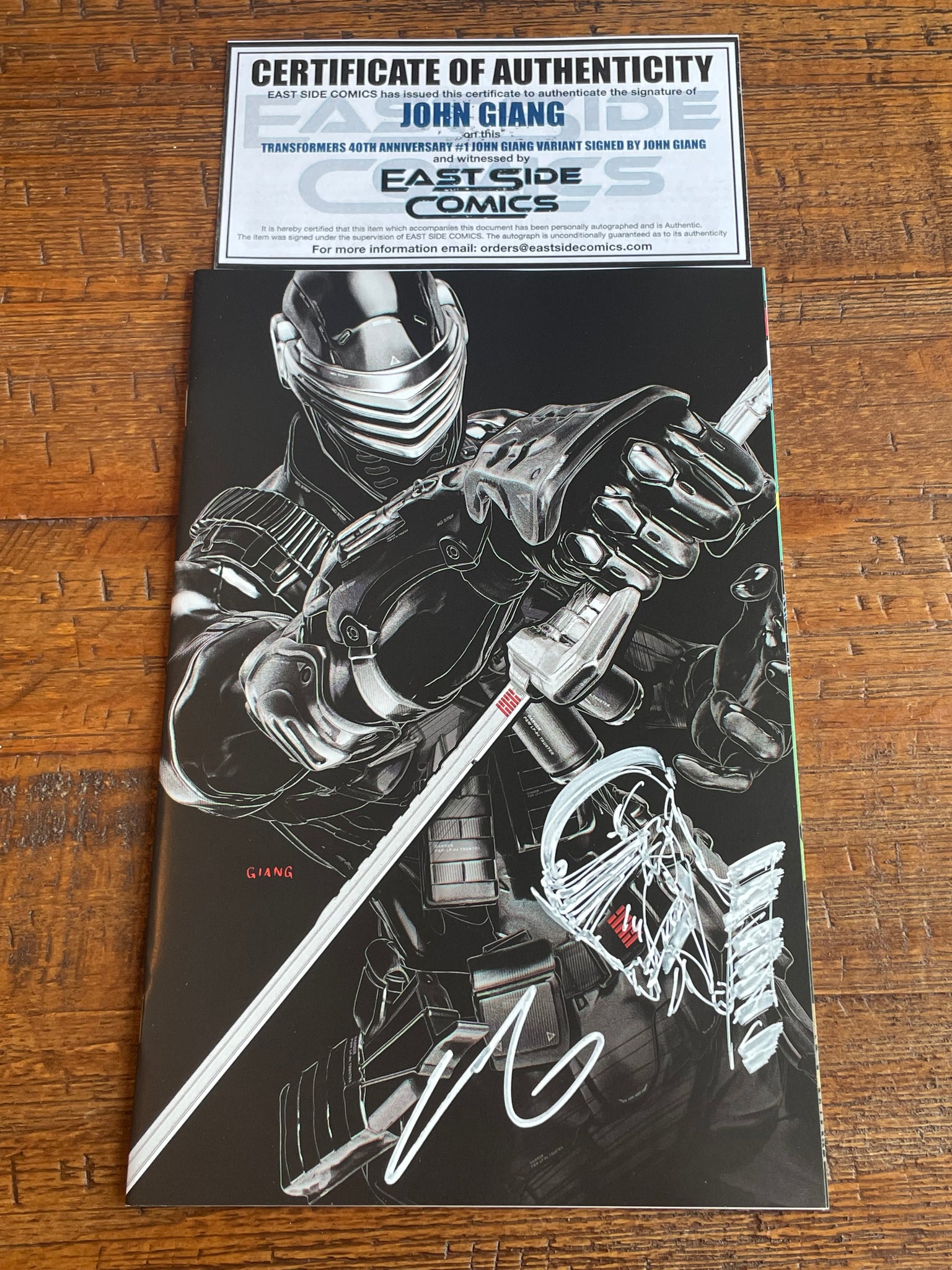 G.I. JOE #310 JOHN GIANG SIGNED REMARK NYCC EXCL SNAKE-EYES VARIANT OPTIONS