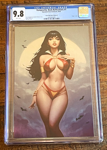 VAMPIRELLA DARK REFLECTIONS #1 CGC 9.8 WILL JACK SDCC EXCL "METAL" VARIANT LTD 100