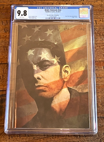 EMINEM #1 CGC 9.8 NYCC 2024 EXCL SKAN "SILVER FOIL" GREATEST HITS VARIANT