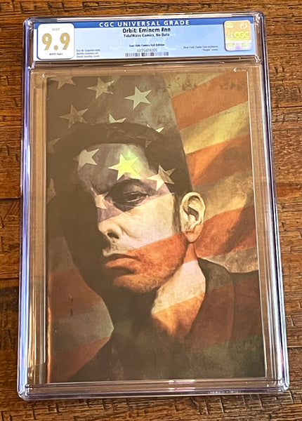 EMINEM #1 CGC 9.9 NYCC 2024 EXCL SKAN "SILVER FOIL" GREATEST HITS VARIANT NOT 9.8