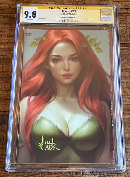 BATMAN #609 CGC SS 9.8 EXCL WILL JACK SIGNED "ZOOMED IN" VARIANT-A 1st HUSH