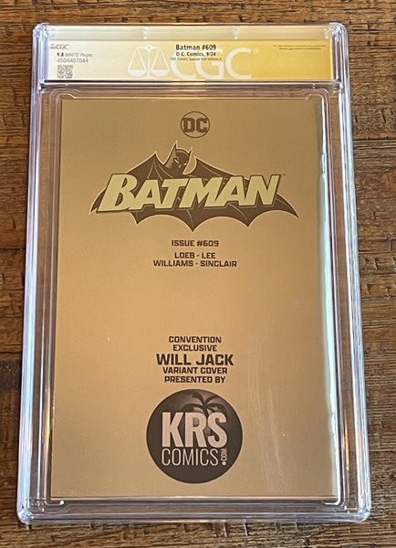 BATMAN #609 CGC SS 9.8 EXCL WILL JACK SIGNED SDCC EXCL "FOIL" VARIANT