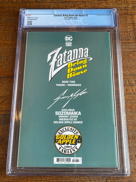 ZATANNA BRING DOWN THE HOUSE #2 CGC 9.8 SOZOMAIKA EXCL VARIANT LTD TO 800