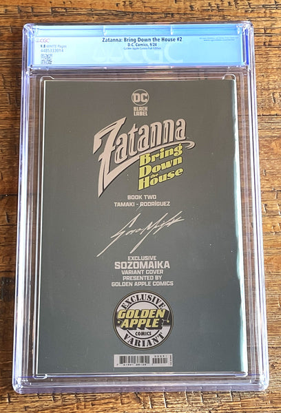 ZATANNA BRING DOWN THE HOUSE #2 CGC 9.8 SOZOMAIKA SDCC EXCL "FOIL" VARIANT