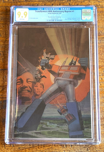 TRANSFORMERS 40th ANNIVERSARY #1 CGC 9.9 BILL SIENKIEWICZ NYCC 2024 EXCL "FOIL VIRGIN" VARIANT NOT 9.8