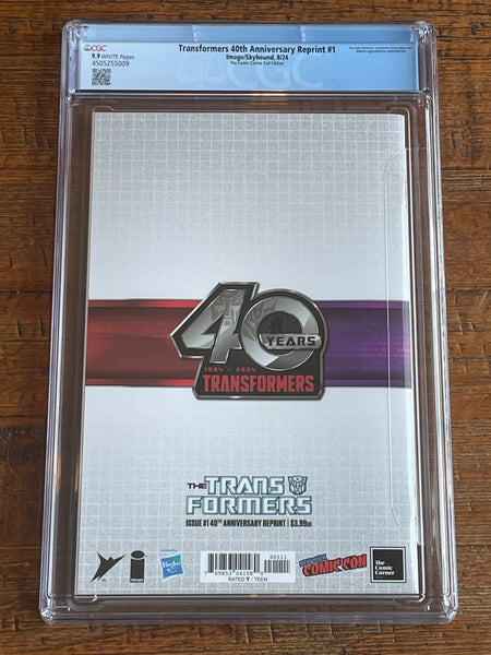 TRANSFORMERS 40th ANNIVERSARY #1 CGC 9.9 BILL SIENKIEWICZ NYCC 2024 EXCL "FOIL VIRGIN" VARIANT NOT 9.8