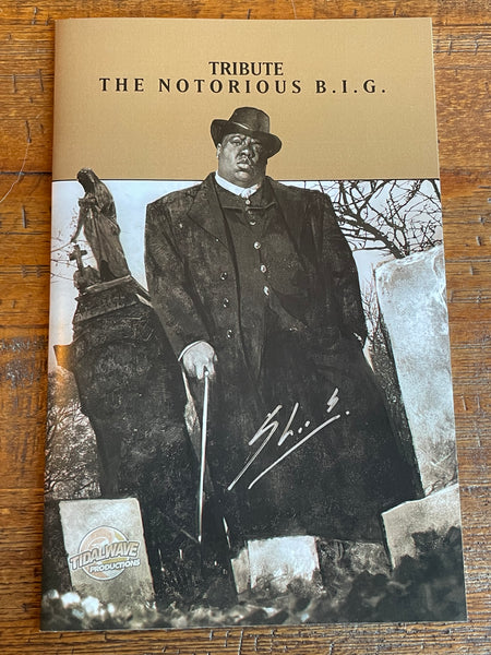 TRIBUTE NOTORIOUS B.I.G #1 SKAN SRISUWAN SIGNED "GREATEST HITS" HOMAGE VARIANT