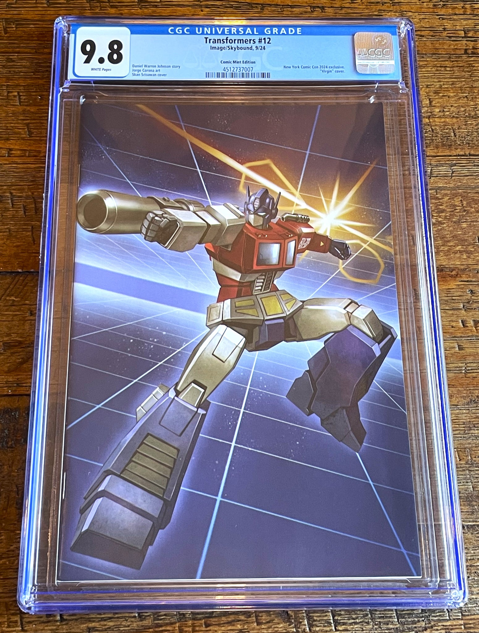 TRANSFORMERS #12 CGC 9.8 SKAN EXCL OPTIMUS PRIME VARIANT LTD TO 300 G.I. JOE