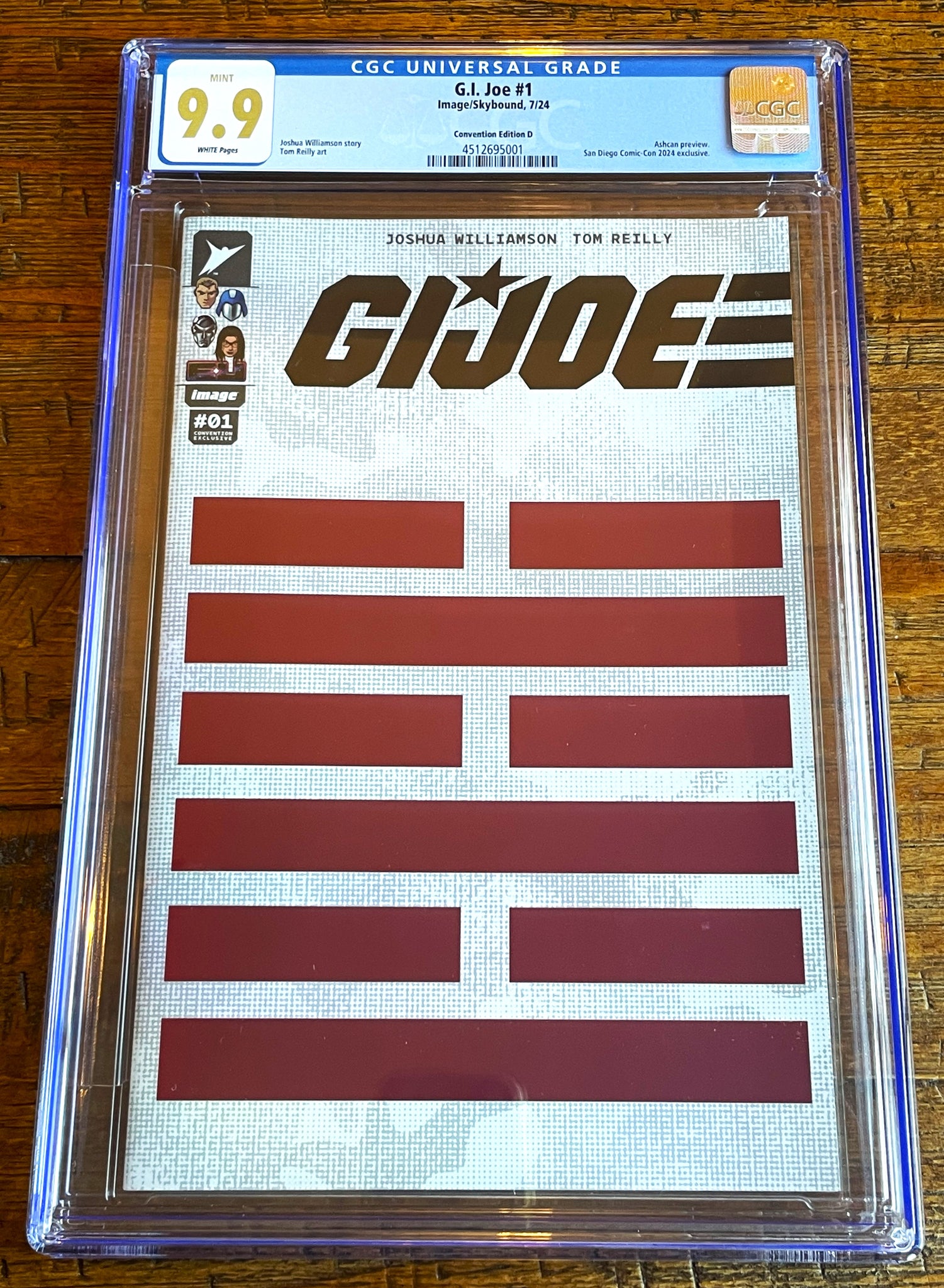 G.I. JOE #1 CGC 9.9 SDCC EXCL SKYBOUND ASHCAN ARASHIKAGE FOIL VARIANT NOT 9.8