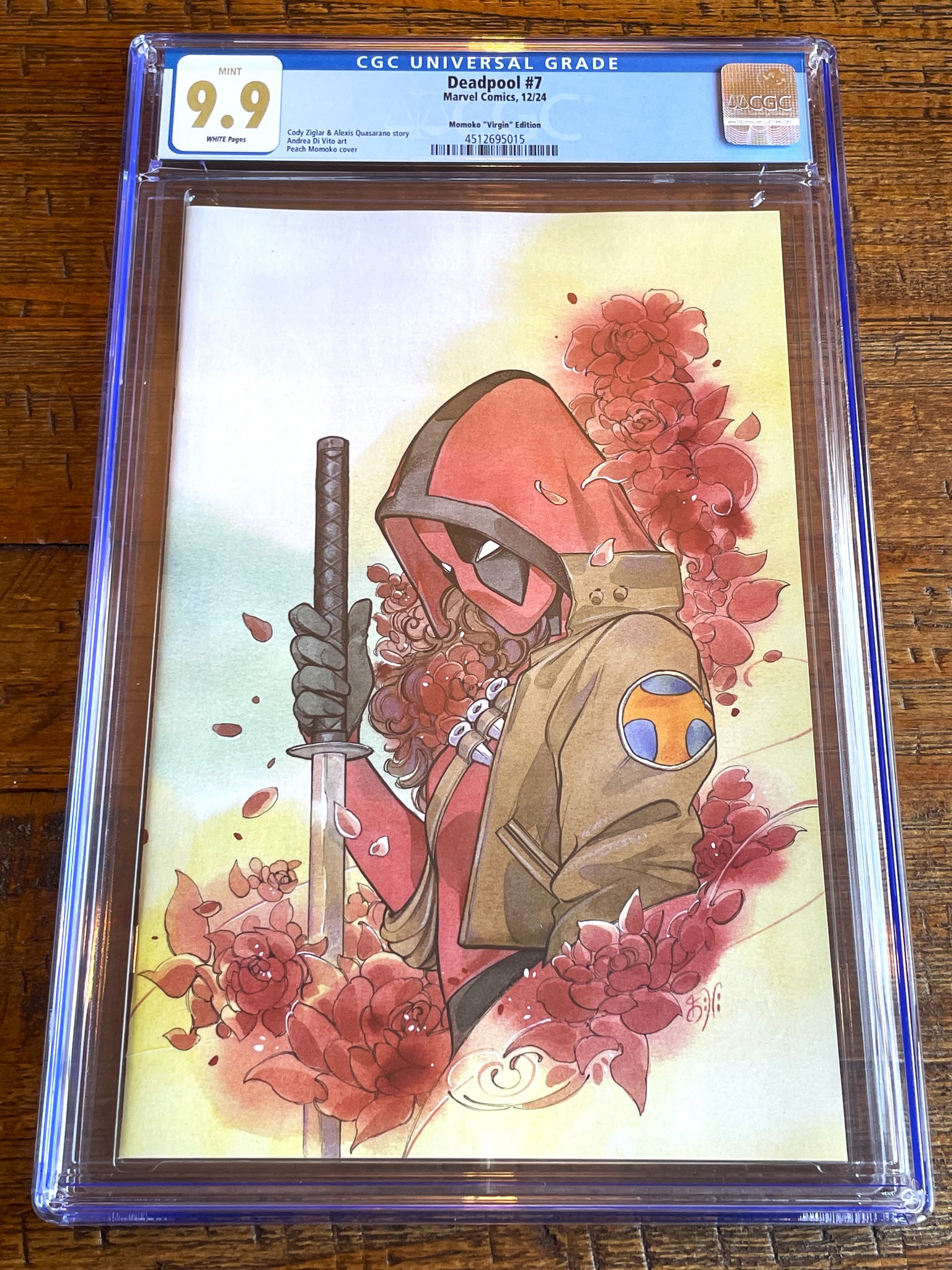 DEADPOOL #7 CGC 9.9 PEACH MOMOKO 1:100 RI INCENTIVE "VIRGIN" VARIANT NOT 9.8