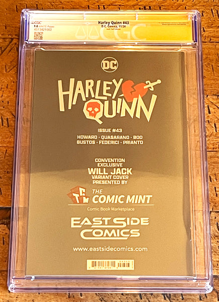 HARLEY QUINN #43 CGC SS 9.8 WILL JACK SIGNED NYCC 2024 EXCL "FOIL" VARIANT