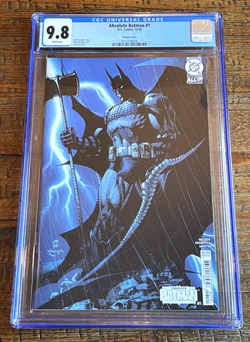 ABSOLUTE BATMAN #1 CGC 9.8 JIM LEE 1st PT CARDSTOCK VARIANT