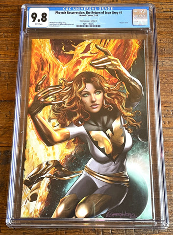 PHOENIX RESURRECTION #1 CGC 9.8 GREG HORN EXCL "WHITE" VIRGIN VARIANT-C