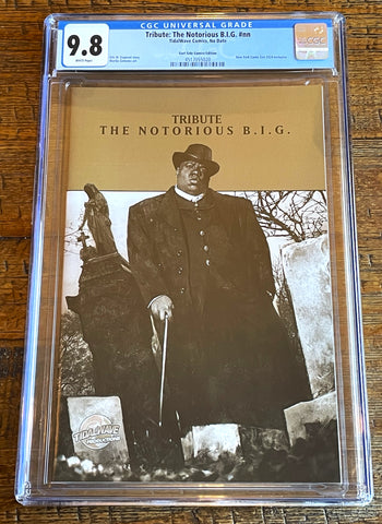 TRIBUTE NOTORIOUS B.I.G #1 CGC 9.8 SKAN SRISUWAN "GREATEST HITS" HOMAGE VARIANT