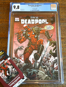 VENOM WAR: DEADPOOL #1 CGC 9.8 TODD NAUCK EXCL HOMAGE VARIANT LTD TO 800