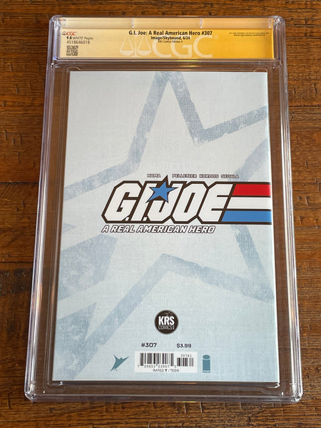 G.I. JOE A REAL AMERICAN HERO #307 CGC SS 9.8 LEIRIX LI SIGNED BARONESS "VIRGIN" VARIANT