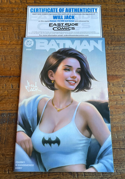 BATMAN #154 WILL JACK SIGNED COA CATWOMAN TRADE & VIRGIN VARIANT OPTIONS