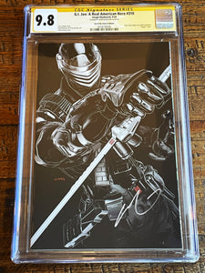 G.I. JOE #310 CGC SS 9.8 JOHN GIANG SIGNED NYCC EXCL SNAKE-EYES "NEGATIVE" VARIANT