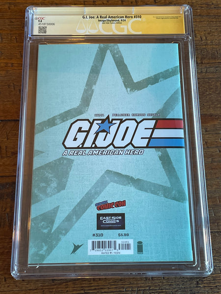 G.I. JOE #310 CGC SS 9.8 JOHN GIANG SIGNED NYCC EXCL SNAKE-EYES "NEGATIVE" VARIANT