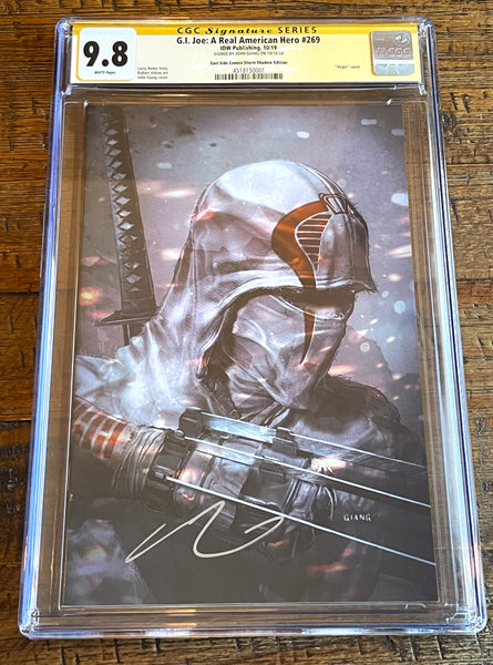 G.I. JOE #269 CGC SS 9.8 JOHN GIANG SIGNED STORM SHADOW VIRGIN EXCL VARIANT