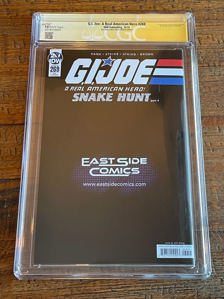 G.I. JOE #269 CGC SS 9.8 JOHN GIANG SIGNED STORM SHADOW VIRGIN EXCL VARIANT