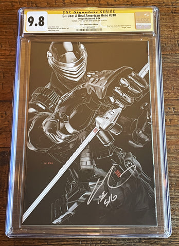 G.I. JOE #310 CGC SS 9.8 JOHN GIANG "FIRST" SIGNED NYCC EXCL SNAKE-EYES "NEGATIVE" VARIANT