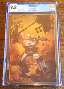 TRANSFORMERS #13 CGC 9.8 BILL SIENKIEWICZ NYCC 2024 EXCL MEGATRON FOIL VARIANT