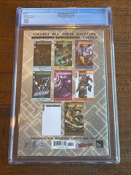 TRANSFORMERS #13 CGC 9.8 BILL SIENKIEWICZ NYCC 2024 EXCL MEGATRON FOIL VARIANT