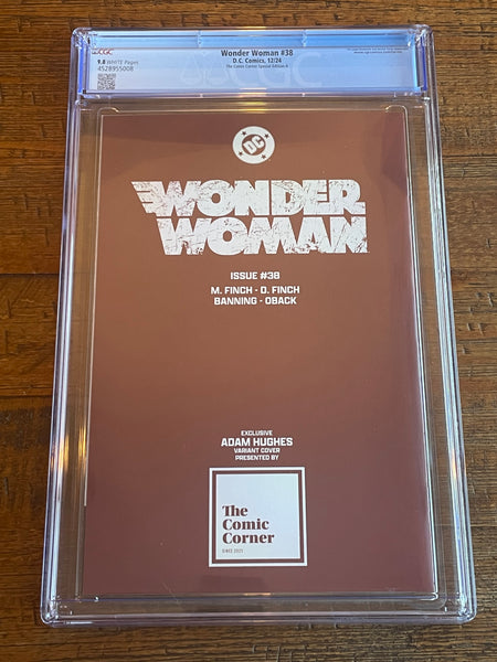 WONDER WOMAN #38 CGC 9.8 ADAM HUGHES EXCL REPRINT VIRGIN VARIANT