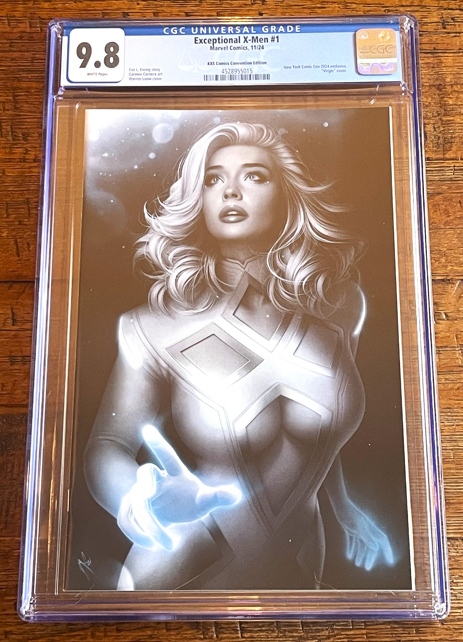 EXCEPTIONAL X-MEN #1 CGC 9.8 WARREN LOUW NYCC 2024 EXCL "COLOR SPLASH" VARIANT