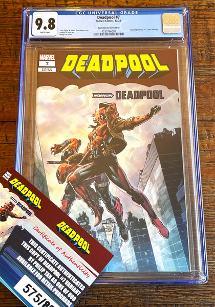DEADPOOL #7 CGC 9.8 PHILIP TAN EXCL AF #15 HOMAGE VARIANT LTD TO 800