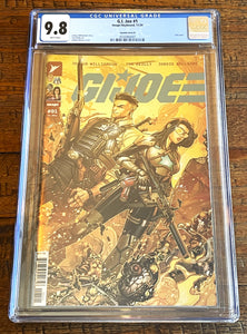 G.I. JOE #1 CGC 9.8 JONBOY MEYERS 1:100 RI INCENTIVE FOIL VARIANT TRANSFORMERS