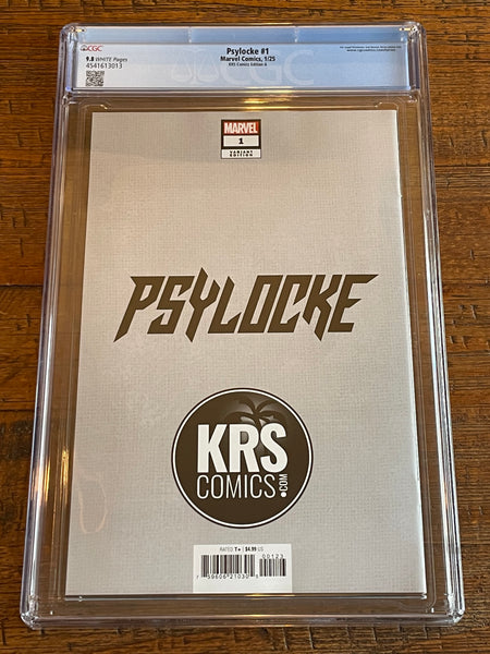 PSYLOCKE #1 CGC 9.8 WARREN LOUW TRADE & VIRGIN VARIANT OPTIONS X-MEN