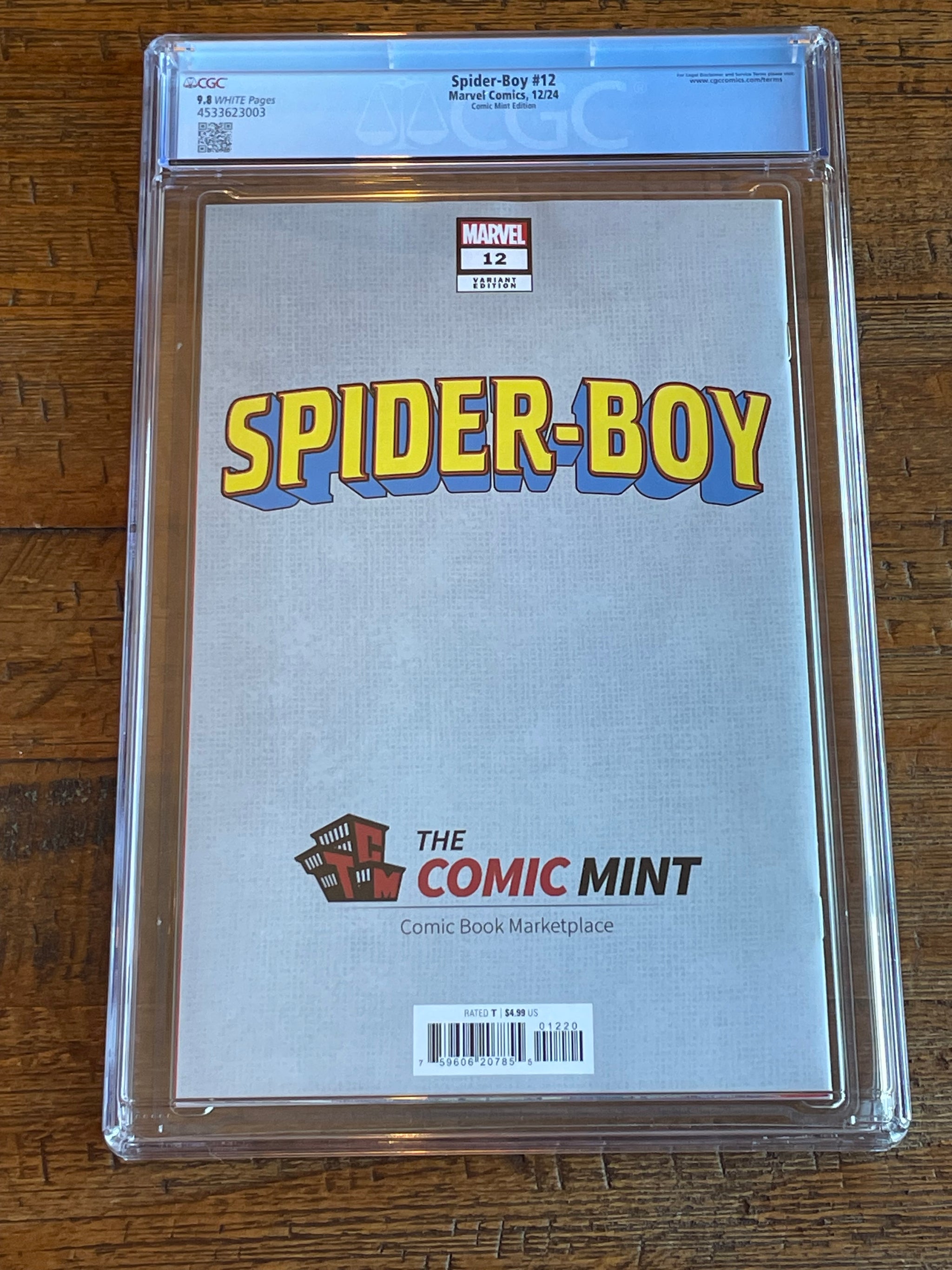 SPIDER-BOY #12 CGC 9.8 TODD NAUCK EXCL SPIDER-GIRL HOMAGE VARIANT