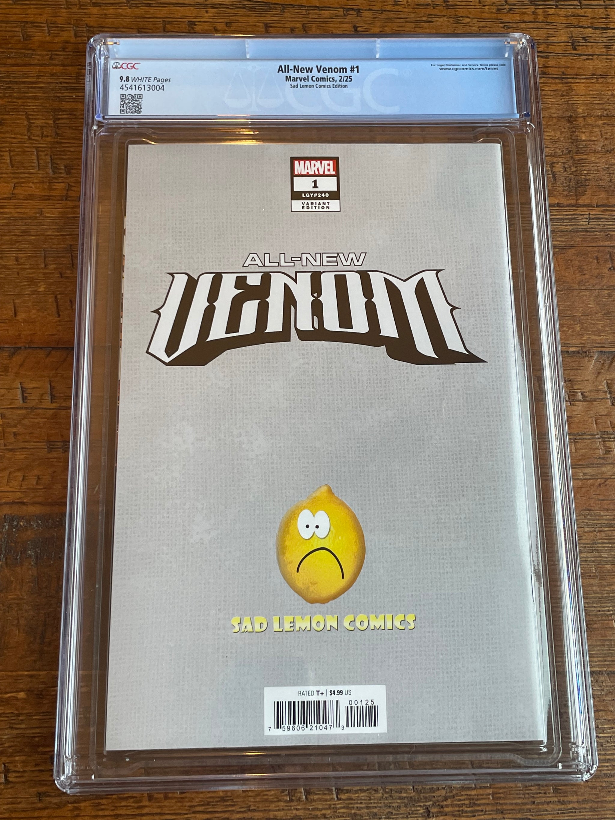 ALL NEW VENOM #1 CGC 9.8 INHYUK LEE EXCLUSIVE VARIANT LTD TO 1000